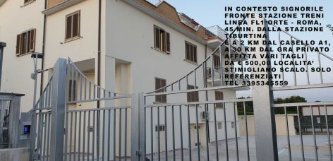 Prezzo affitto: € 390 mese -caparra : € 780,00 - contratto in regola 4+4 -Comune: Stimigliano Scalo FRONTE STAZIONE, 3° PIANO 45 minuti da Roma Tiburtina Stazione -Superficie: 73 Mq + SOFFITTA -Vani: 4 -Camera letto -salone con divano letto -sala da pranzo con tavolo -cucina completa con tavolo frigo -Bagni: 1 -posto auto scoperto -Piano: 4° -Livelli: 1 -Riscaldamento: autonomo -Condizioni: Ristrutturato TUTTO ARREDATO NUOVO -Ascensore: SI -giardino: Si pubblico. CONDOMINIO 30 EURO MESE